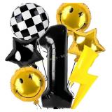 NANAGALI 7pcs One Happy Dude Birthday Balloon