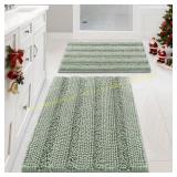 H. VERSAILTEX Chenille Bath Rug 2pc set