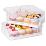 Snapware Snap  N Stack 2-Layer Cookie Carrier