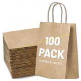Brown Kraft Paper Gift Bags with Handles