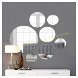 Light In The Dark Round Wall Mirror 7-Set