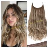 SARLA Invisible Wire Hair Extensions 16" Sand