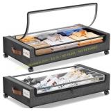 Yecaye Under Bed Storage with Wheels (2-Pack)
