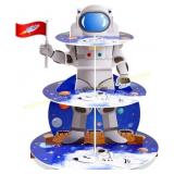Space Astronaut Cupcake Stand - 3-Tier Holder