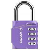Puroma 1-Pack 4-Digit Locker Lock, Purple