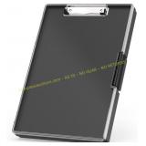 Rimilak Plastic Clipboard with Storage, Black