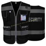 TCCFCCT Security Vest, XL 9 Pockets, Hi-VisANSI