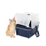 IRIS Large Split-Hood Cat Litter Box