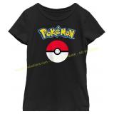 Pokemon Girls Logo Outline Tee Shirt Sz girls XL