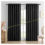 Dreaming Casa Blackout Curtains 84" L, Black