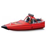 STORM RC Boat - 2.4GHz High-Speed RC Boat (Red)