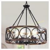 Farmhouse Chandelier 6-Light Pendant