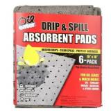 6-Pack Oil Eater Absorbent Pads, Oil Change