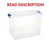 2-Pack HOMZ 112 qt. Latching Clear Storage Boxes