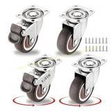 4-pack ZUOFANG 1.5 in. Swivel Caster Wheels