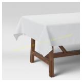 Threshold 104x60 in. Cotton Tablecloth, White