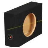 QPower 10 in. Shallow Sealed Truck Subwoofer Box