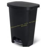 Glad 13 Gal Trash Can with Odor Lid Black
