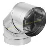 DuraVent DuraBlack 6 in. SS Single Wall 90  Elbow