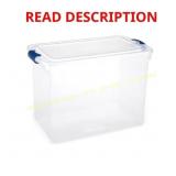 2-Pack HOMZ 112 qt. Latching Clear Storage Boxes