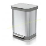 GLAD 13 Gal Stainless Trash Can, Series 2