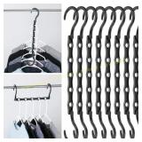 Mr. Pen Space-Saving Hangers, Black, 8 Pack