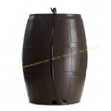 FCMP Outdoor Rain Catcher 50 Gal Barrel, Brown