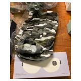 Heated eye mask & dog outfit unknown size