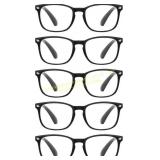CCVOO 5 Pack Reading Glasses, Blue Light