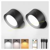 2 Pack Rechargeable LED Wall Sconces