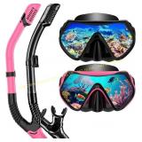 Snorkeling Gear for Adults: Snorkel Set, Mask