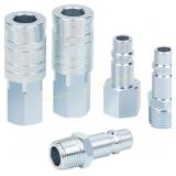 HOOTSUM 5pc 1/2 in Air Hose Fittings w/ 2 Couplers