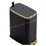 CEROELDA Small Trash Can with Lid 5L-Black