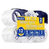 Clear Packing Tape, 6 Rolls 2"x65yds