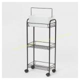 Room Essentials  Bathroom Storage Cart, Black