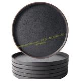 LERATIO Ceramic Dinner Plates Set 6, 10.75"