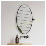 ANDY STAR Oval Vanity Mirror, Matte Black