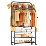 Furologee Clothes Rack, Portable Garment Rack