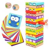Nene Toys 4-in-1 Wooden Tumble Tower Game