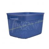 Life Story Lightweight Woven Basket 16 Qt Blue