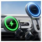 LISEN 15W MagSafe Car Mount Charger, Magnetic