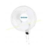 Hurricane 16" 90  Oscillating Wall Fan, White