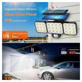 WdtPro 2025 Solar Lights, 3500LM, 3 Heads