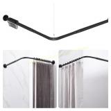 L Shaped Corner Shower Rod, 24.3"-48" x 24.3"