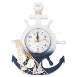 SEWACC Nautical Wall Clock Anchor Clock