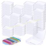32 Pcs Plastic Crayon Case with Lid