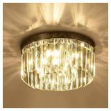 K9 Crystal 2-Tier Ceiling Light, 6 Lights