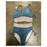 Size L Blooming Jelly High Waist Bikini
