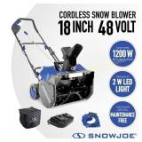 Snow Joe 48V 18-in Snow Blower (4Ah)