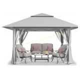 CROWN SHADES 13x13 Pop Up Gazebo Grey